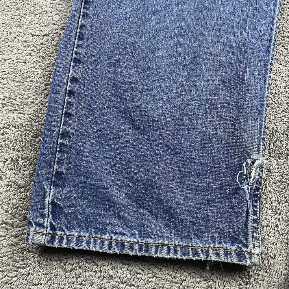 Levis 569 Loose Straight Jeans Mens 38x34 Blue Medium‎ Wash Mid Rise VTG